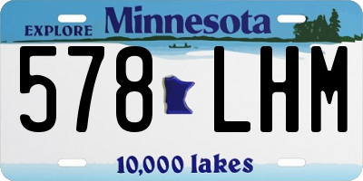 MN license plate 578LHM