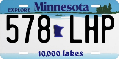 MN license plate 578LHP
