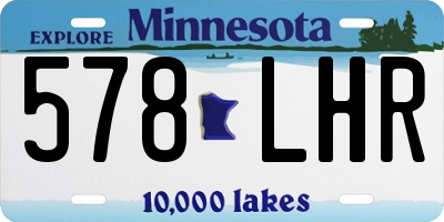 MN license plate 578LHR