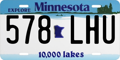 MN license plate 578LHU