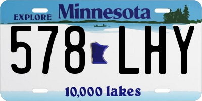 MN license plate 578LHY