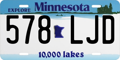 MN license plate 578LJD