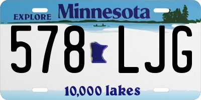MN license plate 578LJG