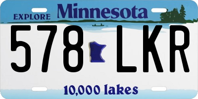 MN license plate 578LKR