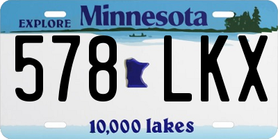 MN license plate 578LKX