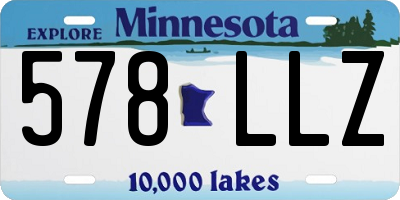 MN license plate 578LLZ