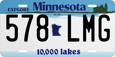 MN license plate 578LMG