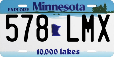 MN license plate 578LMX