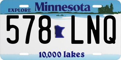 MN license plate 578LNQ