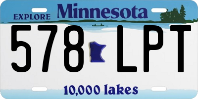 MN license plate 578LPT