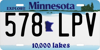 MN license plate 578LPV