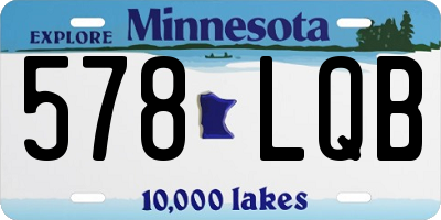 MN license plate 578LQB
