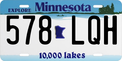 MN license plate 578LQH