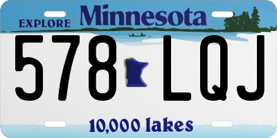 MN license plate 578LQJ