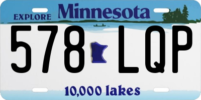 MN license plate 578LQP