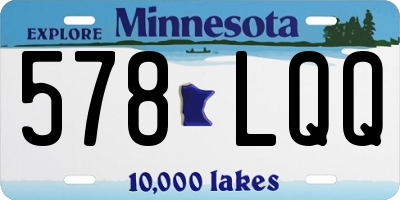 MN license plate 578LQQ