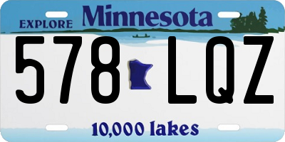 MN license plate 578LQZ