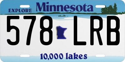 MN license plate 578LRB