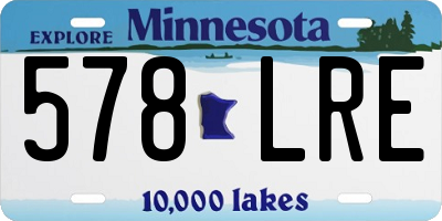 MN license plate 578LRE
