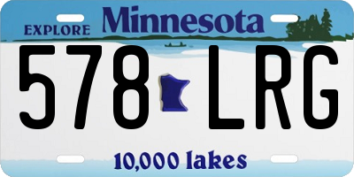 MN license plate 578LRG