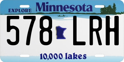 MN license plate 578LRH