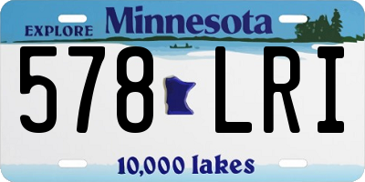 MN license plate 578LRI