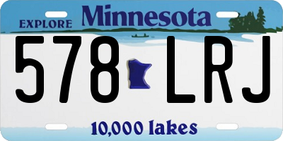 MN license plate 578LRJ