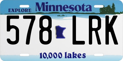 MN license plate 578LRK