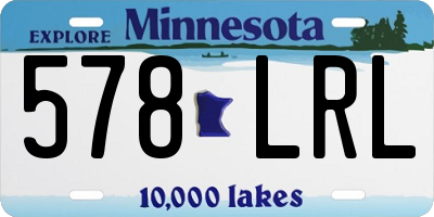 MN license plate 578LRL