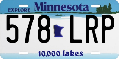 MN license plate 578LRP