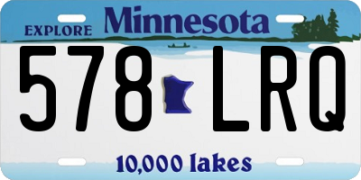 MN license plate 578LRQ