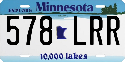 MN license plate 578LRR