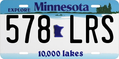 MN license plate 578LRS