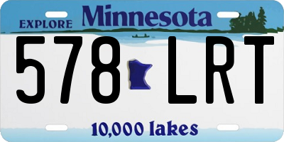 MN license plate 578LRT