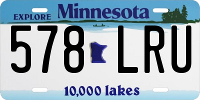MN license plate 578LRU