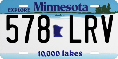 MN license plate 578LRV