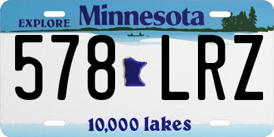 MN license plate 578LRZ