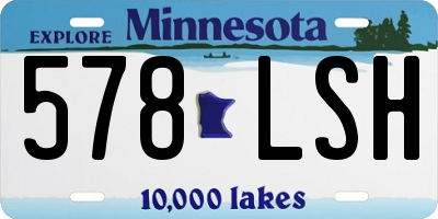 MN license plate 578LSH