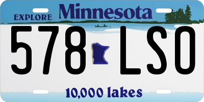 MN license plate 578LSO
