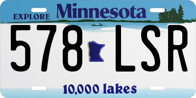 MN license plate 578LSR