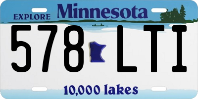 MN license plate 578LTI