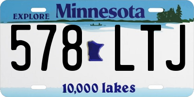 MN license plate 578LTJ