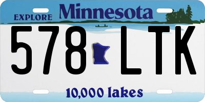 MN license plate 578LTK