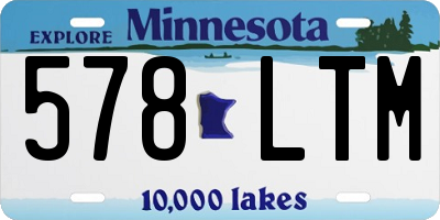 MN license plate 578LTM