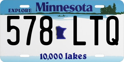 MN license plate 578LTQ