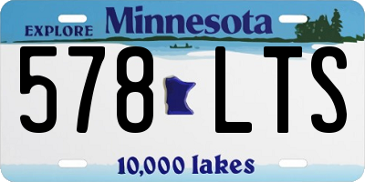 MN license plate 578LTS