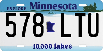 MN license plate 578LTU