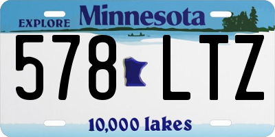 MN license plate 578LTZ