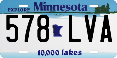 MN license plate 578LVA