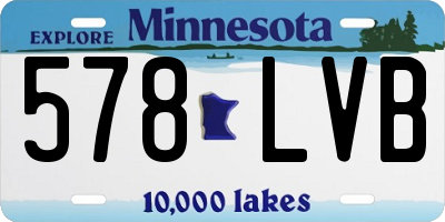 MN license plate 578LVB
